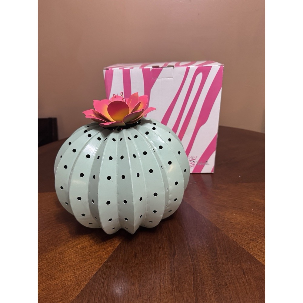 PINK ZEBRA CACTUS SHADE Candle Light Lamp Cover